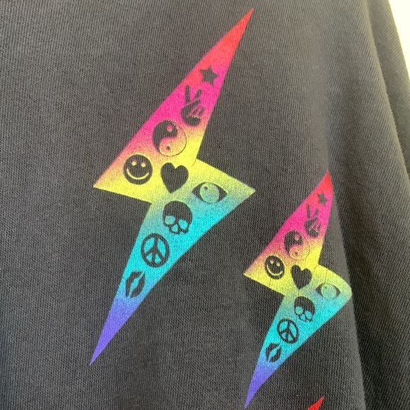 Lauren Moshi | NWT Sierra Elements Lightning Vintage Onyx Sweatshirt M - Picture 5 of 7